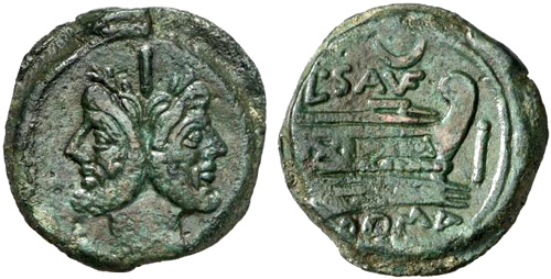 saufeia roman coin as